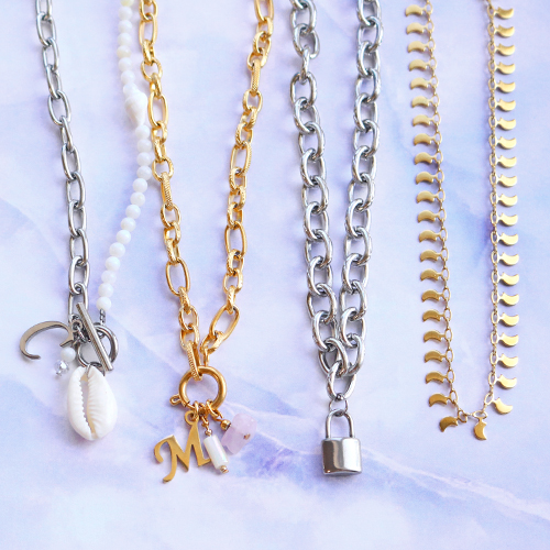 Musthave kettingen maken met stainless steel jasseron en schelp items 