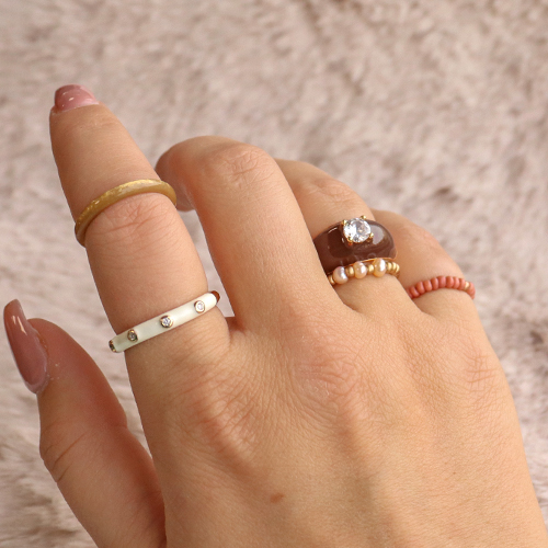 Eyecatching ringen van brass metaal om zelf te stylen