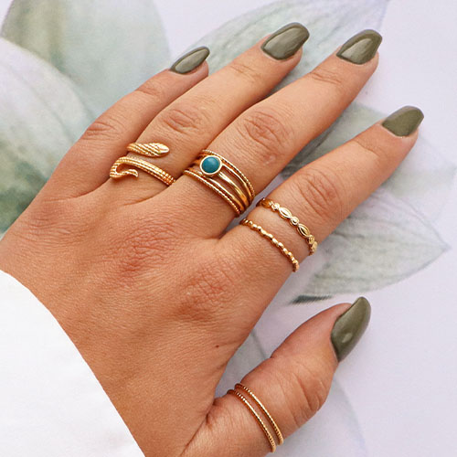 Inspiratie voor het combineren van stainless steel ringen