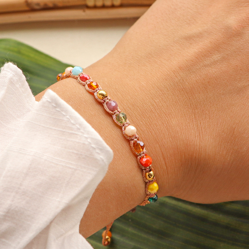 Maak kleurrijke sieraden met facet kralen