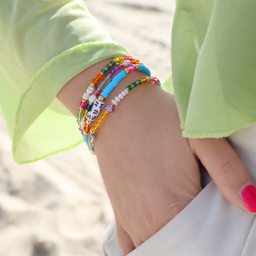 Get creative met facet kralen voor een zomerse collectie