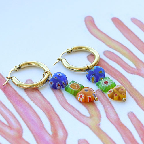 Ontwerp trendy sieraden sets met Millefiori glaskralen
