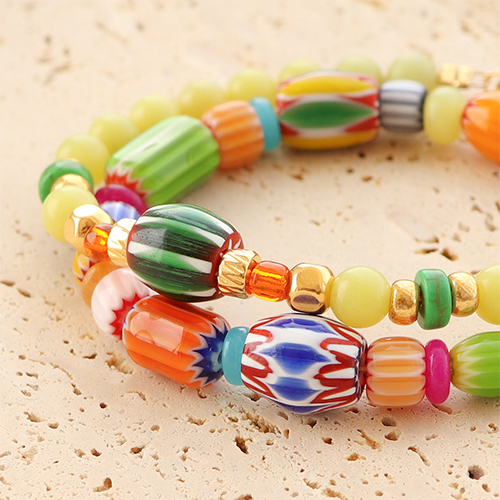 Armbanden inspiratie met nieuwe millefiori glaskralen
