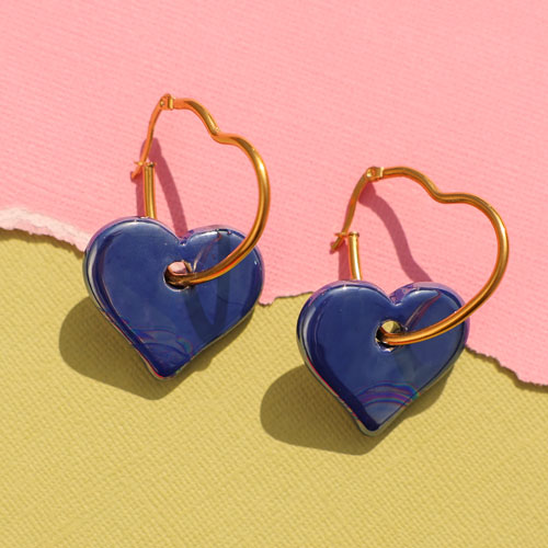 Maak unieke oorbellen, kettingen en armbanden met grieks keramiek DQ hart
