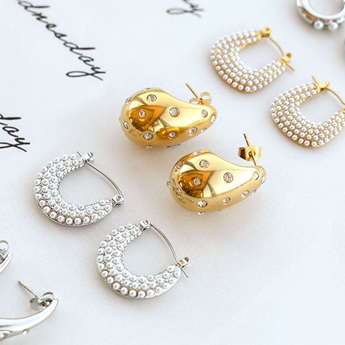 Sieraden inspiratie met roestvrij stalen oorbellen