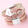 Designer Quality leren armbanden in natuurlijke en zachte tinten!