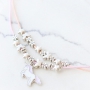Kindersieraden in unicorn stijl met kleurrijke metalen bedels
