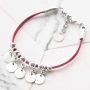 Trendy sieraden van trendy koord plat suede style en DQ metaal 