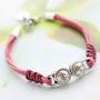 Trendy sieraden van trendy koord plat suede style en DQ metaal 