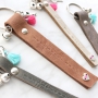 Gepersonaliseerde sleutelhangers van DQ leer met leertang