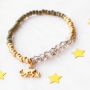 Armbandjes van nieuwe facet kralen + trendy sieradenkaartjes