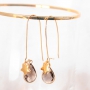 Kersttip: handmade oorbellen met hangers van crystal glas