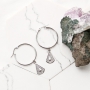 Stainless steel oorbellen en kettingen