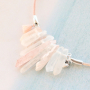 DIY oorbellen en kettingen met natuursteen en aura quartz crystal