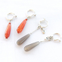 DIY oorbellen en kettingen met natuursteen en aura quartz crystal