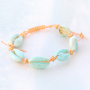 Zomerse sieraden met nieuwe kauri schelpjes, macram&eacute; draad en DQ leer