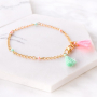 Lekker kleurrijk; armbandjes, enkelbandjes en zonnebrilkoord met kwastjes!