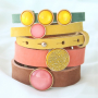 Cuoio armbanden met Polaris Elements kralen en cabochons