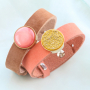 Cuoio armbanden met Polaris Elements kralen en cabochons