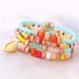 Zomer in je sieraden: kleurrijke armbandjes met facet kralen