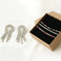 DIY: sprankelende oorbellen en armbanden van strass chain