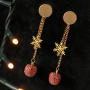 Feestelijke sieraden maken met winter- en kerstbedels.