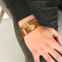 Leren armbanden en sleutelhangers van schitterend DQ leer voor de feestdagen