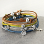 Armbanden maken met DQ trendy geweven koord doe je zo: