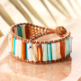Deze sieraden kun je maken met de tube schelp kralen: 