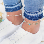 Inspiratie voor het maken van zomerse enkelbandjes: