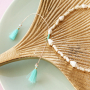 Inspiratie voor het maken van zomerse enkelbandjes: