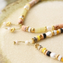 Kettingen en armbanden voor de zomer met natuursteen discs kralen: