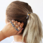 Maak zelf de leukste armbanden en haarelastieken met stitched elastisch lint leopard: