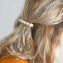 Met zoetwaterparels kun je deze haaraccessoires en oorbellen maken: