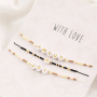 Fijne macram&eacute; armbanden met Miyuki kralen en letterkralen 