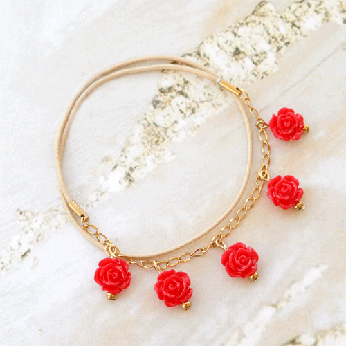 Leuke trendy armbanden en ringen maken met roosjes kralen