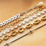 Met stainless steel jasseron maak je eenvoudig deze mooie sieraden: 