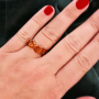 Deze ringen kun je maken met de nieuwste facet kralen tube: 