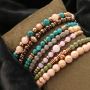 Met jade natuursteen kralen kun je deze leuke sieraden maken