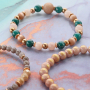 Met jade natuursteen kralen kun je deze leuke sieraden maken