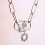 Get inspired! Cre&euml;er een trendy look met schakelkettingen en armbanden: 