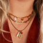 Get inspired! Cre&euml;er een trendy look met schakelkettingen en armbanden: 