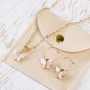 Deze sieraden kun je maken met de stainless steel resin vlinder bedels 