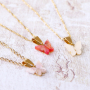 Deze sieraden kun je maken met de stainless steel resin vlinder bedels 