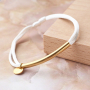 Inspiratie voor het maken van trendy armbandjes met rvs tussenstukken en satijn draad 
