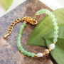 Stijlvolle armbanden maken met natuursteen Jade kralen, DQ metalen kralen en facetkralen 