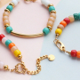Design musthave sieraden met de glaskralen rondellen en rvs items  