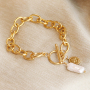Maak een eyecatching sieraden set met zoetwaterparels, stainless steel jasseron en een robuuste sluiting.