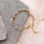 Brass metalen jasseron met crystal glas en enamel elementen voor prachtige sieraden sets