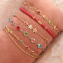 Brass metalen jasseron met crystal glas en enamel elementen voor prachtige sieraden sets